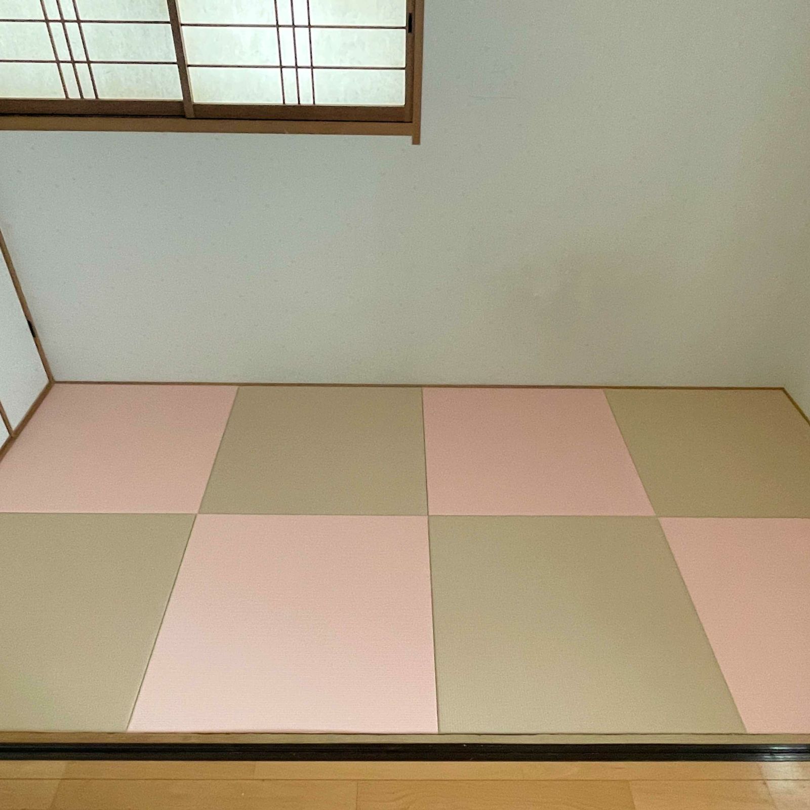 白茶色と薄桜色のセット