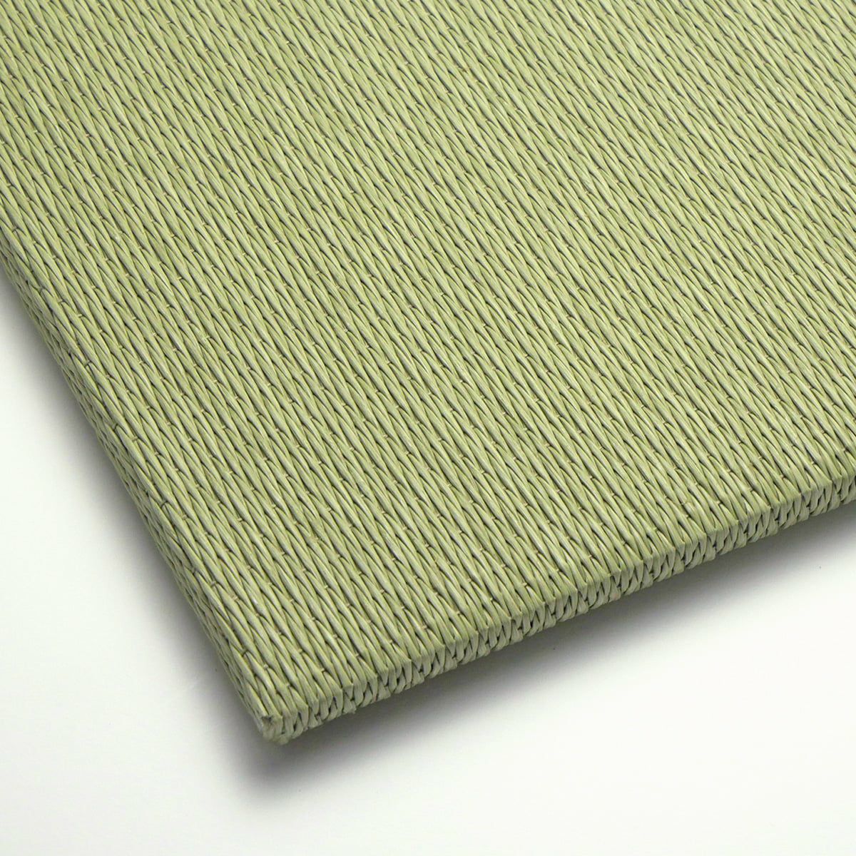 ビッグウェーブ（グリーン）い草×和紙糸タペストリー 約93.5cm×145cm